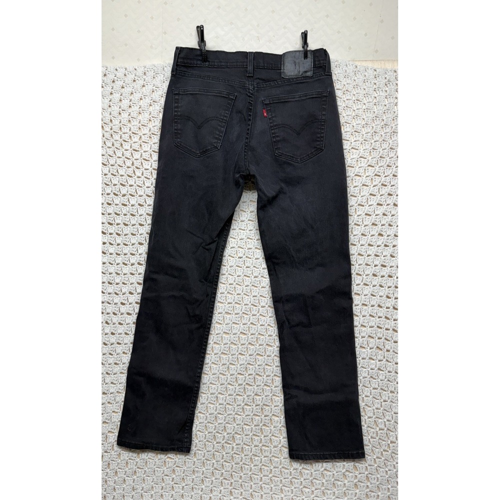 Levis 514 Jeans Men's Tag 32x32 Fits 30x30 Black Denim Straight Leg 5 Pockets